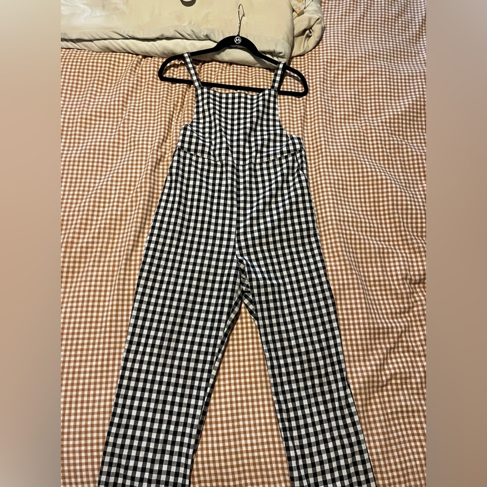 Mod Ref Monochrome Checkered Jumpsuit